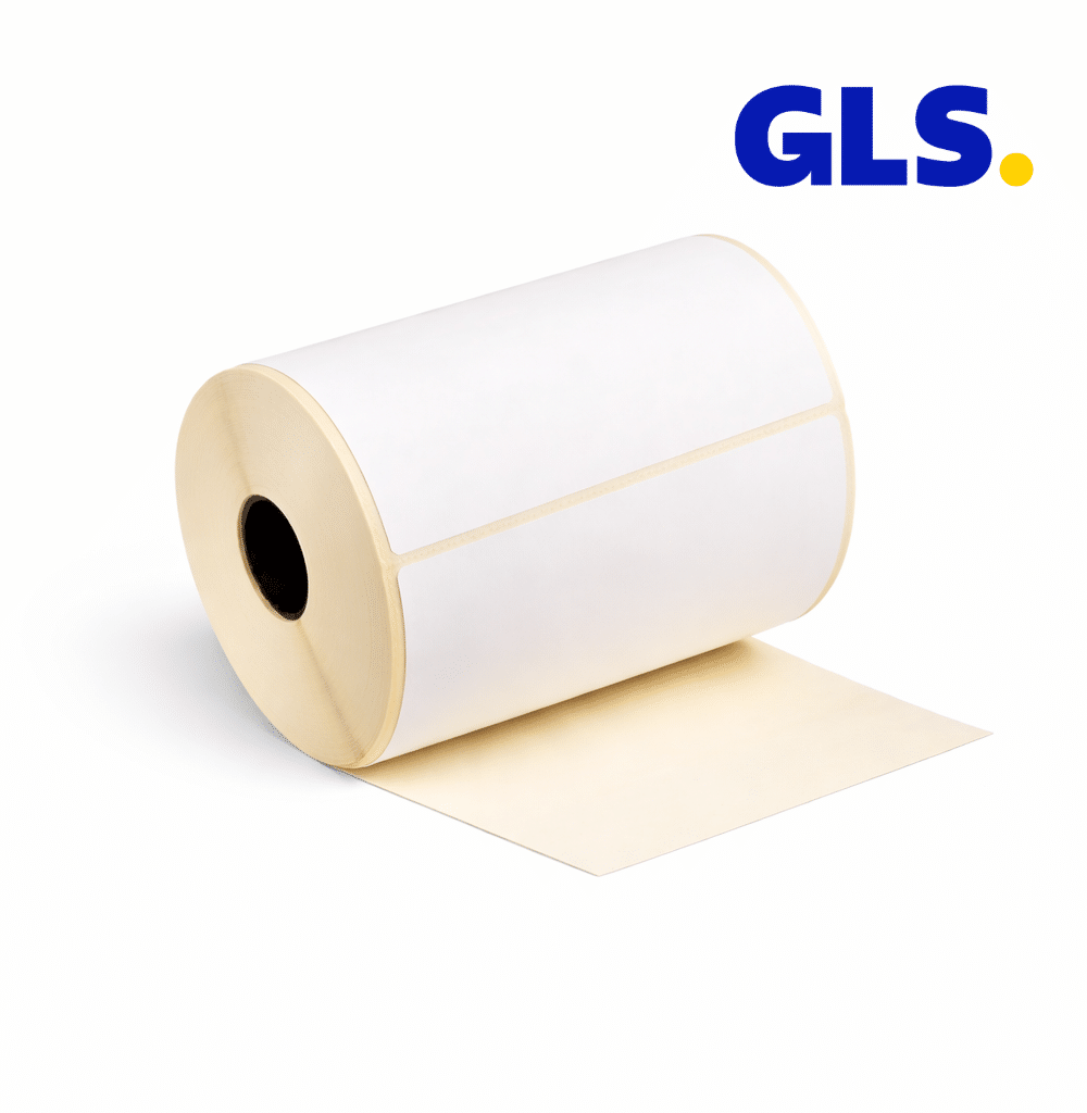 DHL verzendetiketten, 102 x 210 mm, 810 etiketten, Thermisch ECO, wit, permanent, kern 76 mm