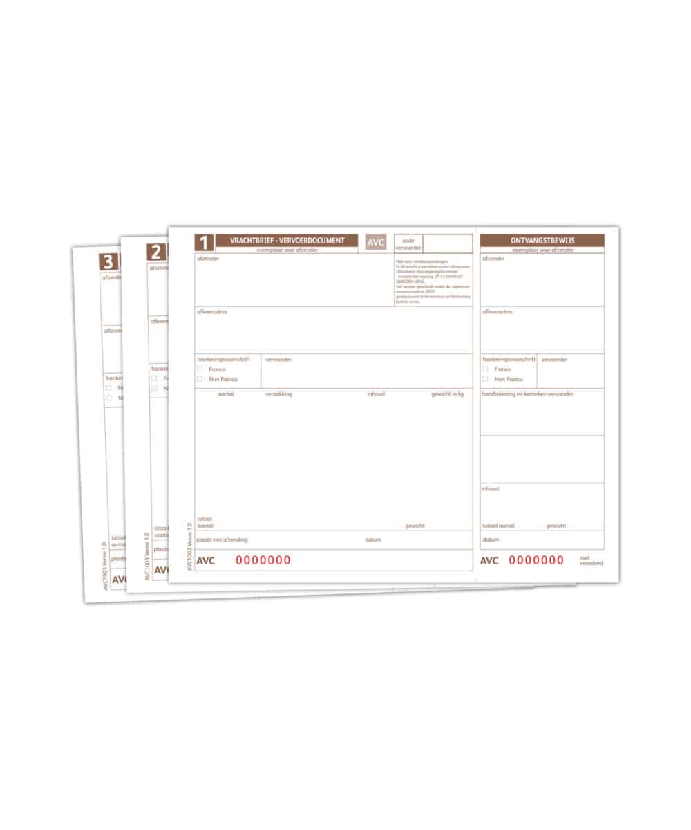 AVC Hand Vrachtbrieven