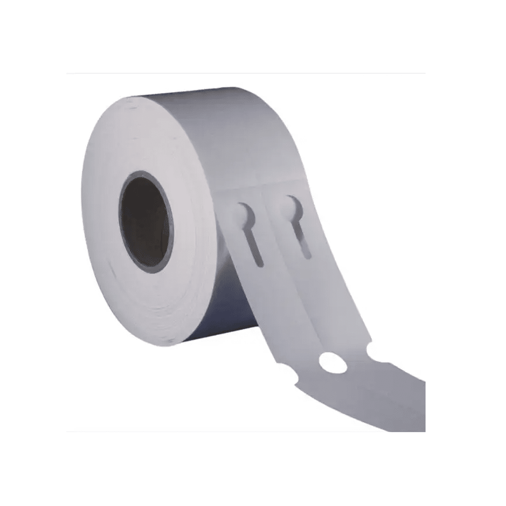 Thermisch sleufetiket, 250 mm x 25 mm, 1000 etiketten per rol, kern 76 mm, wit