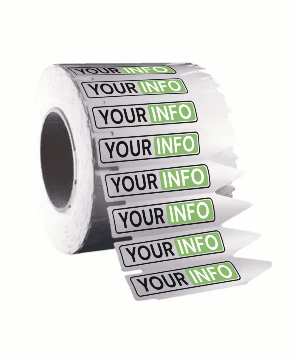 Bedrukte steeketiketten ( alle typen)