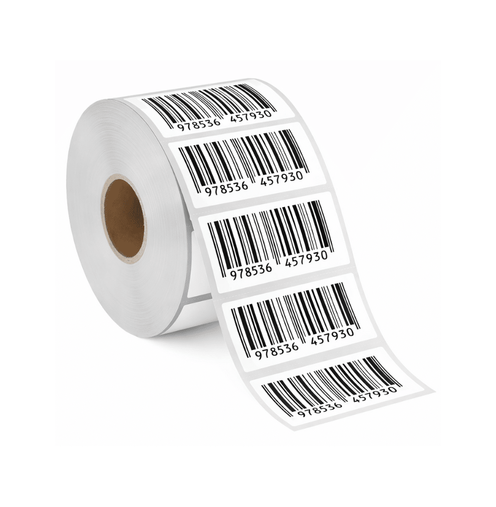 Barcode etekitten op rol