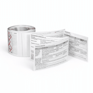 Booklet etiket op rol