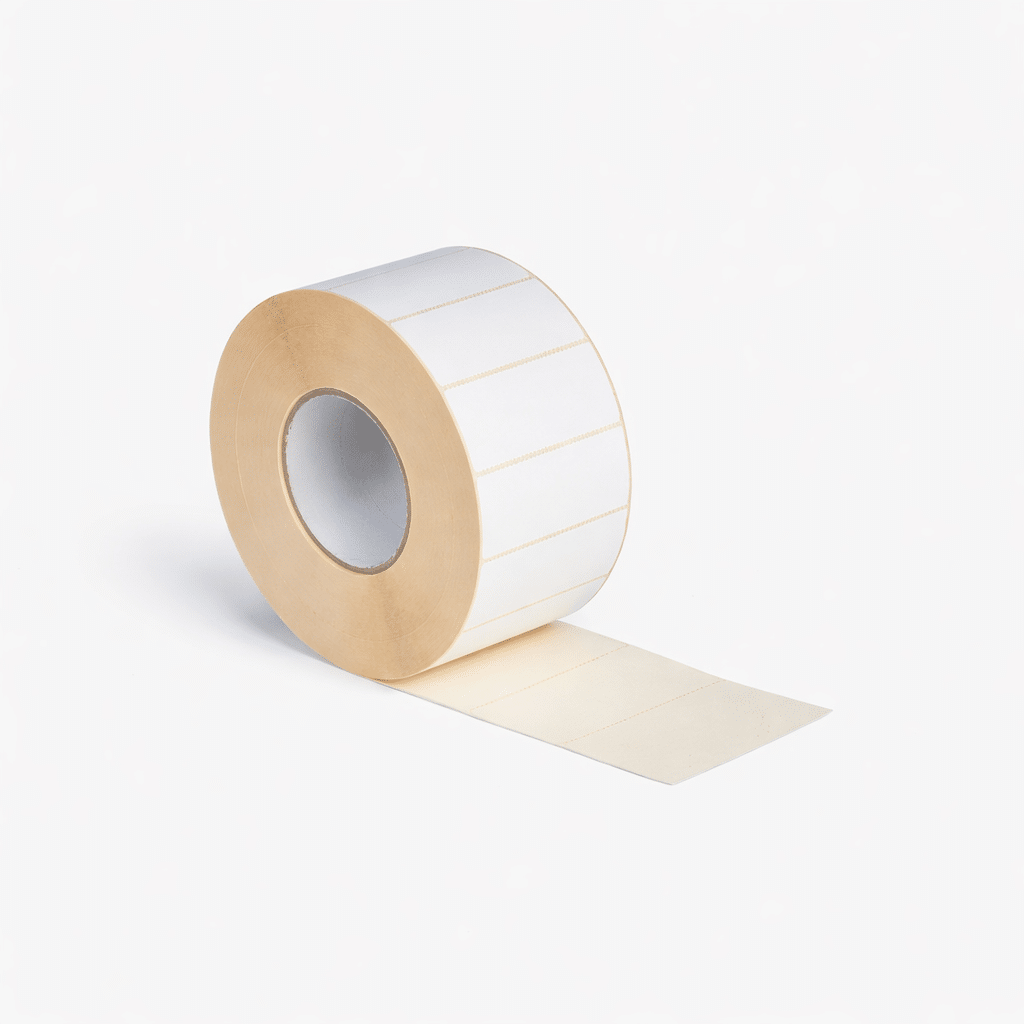 Thermische etiket, op rol, kern 76 mm, wit, Thermisch ECO, permanent