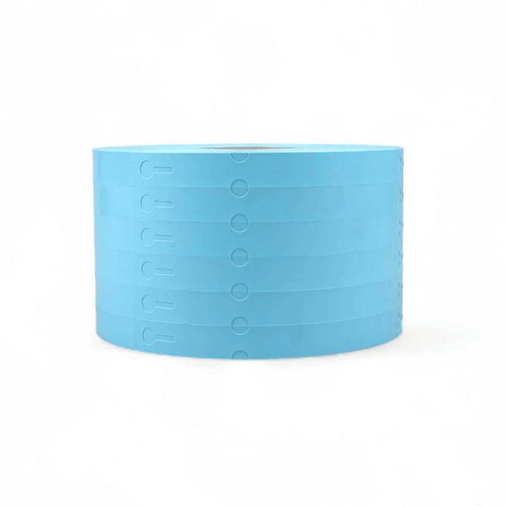 Thermisch sleufetiket, 160 x 17 mm, 4000 etiketten per rol, kern 76 mm, diverse kleuren