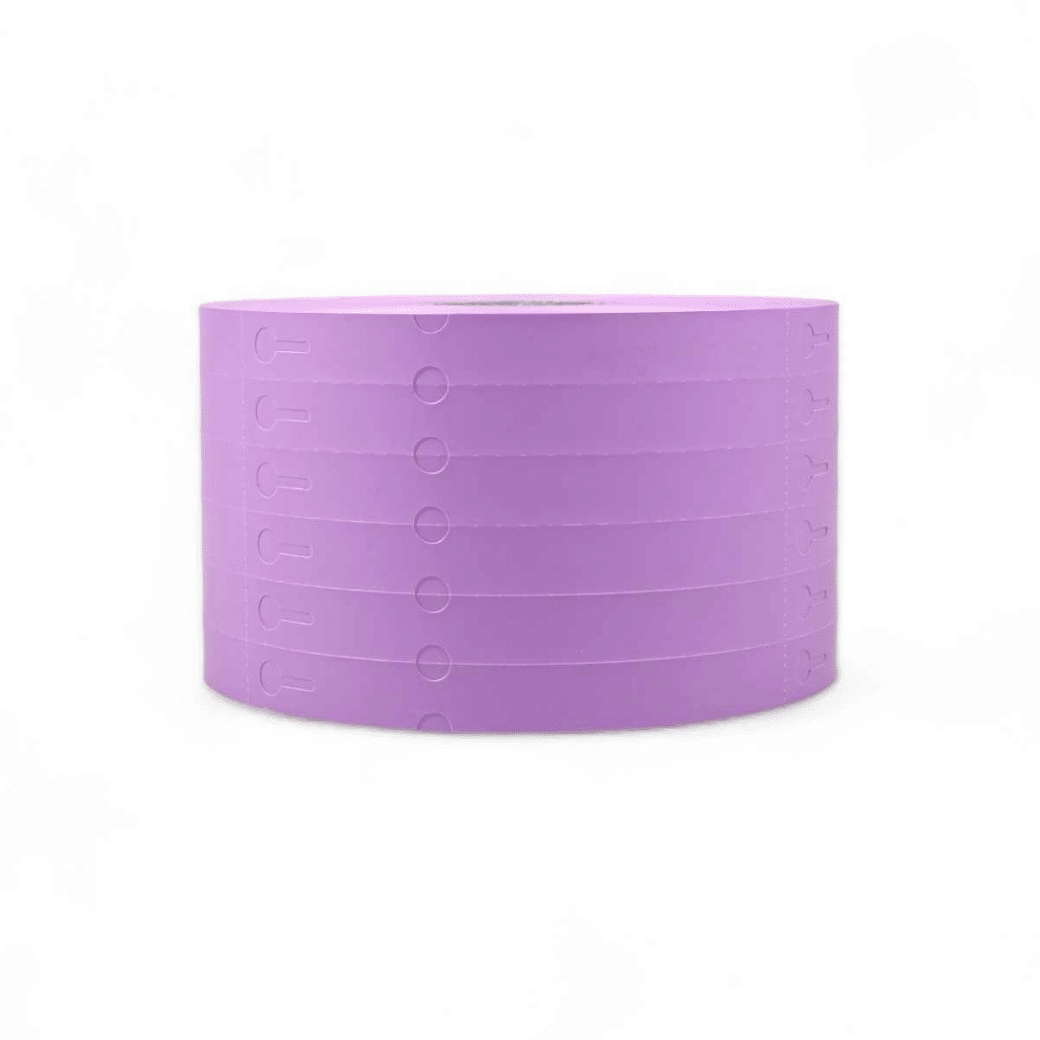 Thermisch sleufetiket, 160 x 17 mm, 4000 etiketten per rol, kern 76 mm, diverse kleuren - Afbeelding 4