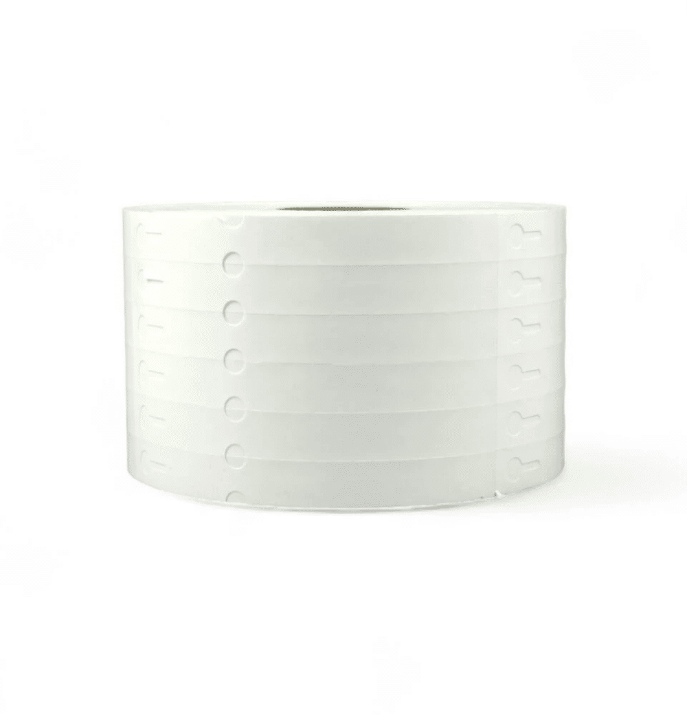 Thermisch sleufetiket, 160 x 17 mm, 4000 etiketten per rol, kern 76 mm, wit