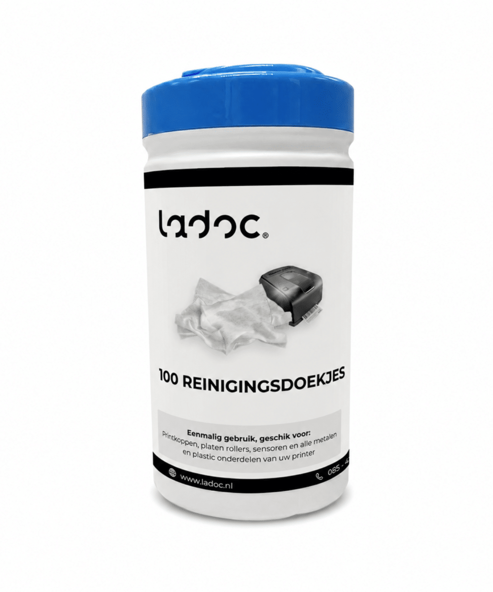 Reinigingsdoekjes voor labelprinters – Ladoc (100 stuks)