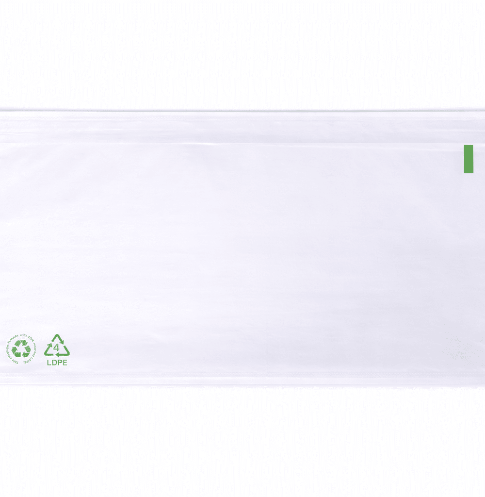Paklijstenvelop DL 225 x 122 mm – LDPE (60% gerecycled) – Blanco