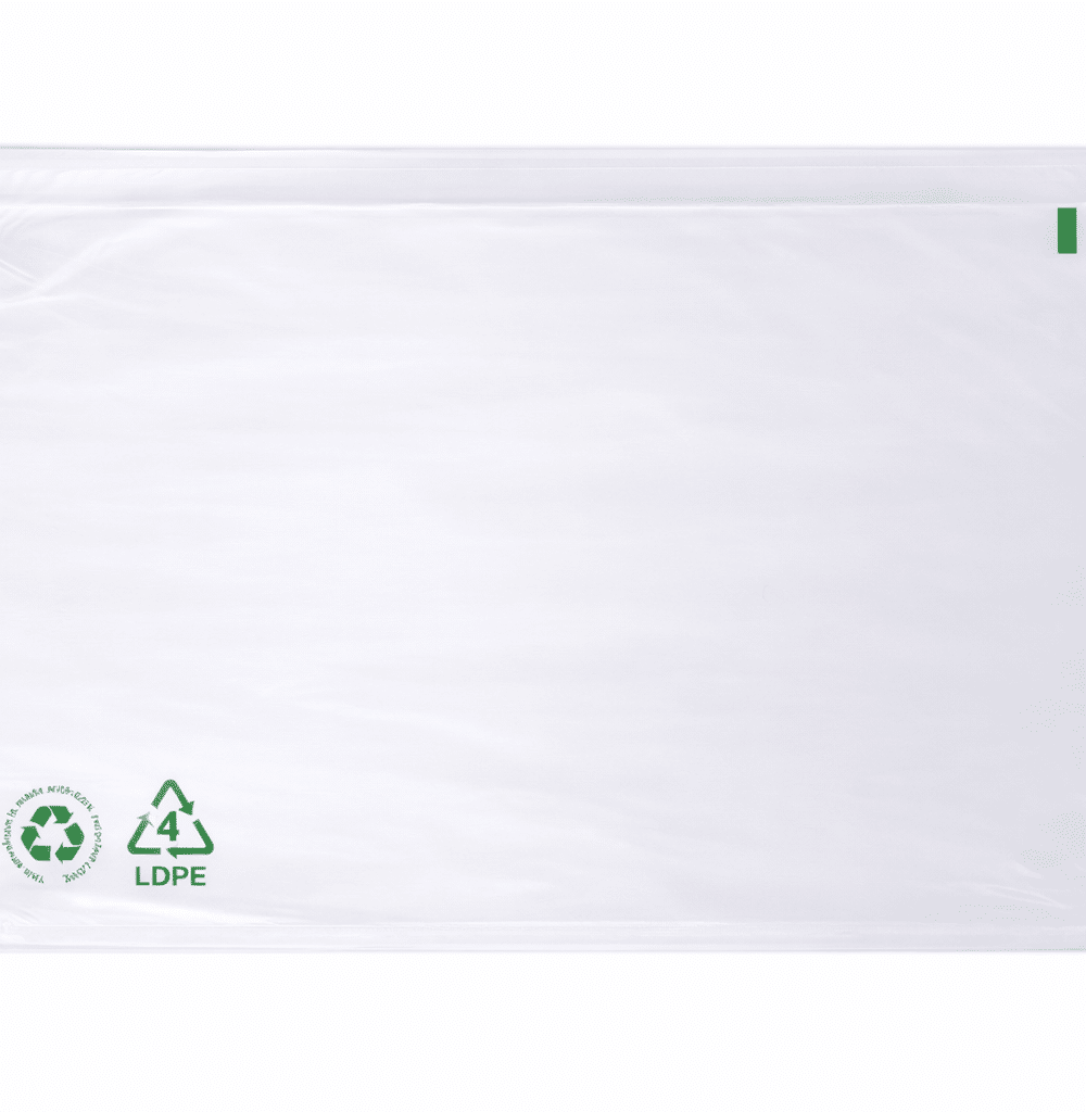 Paklijstenvelop C4 328 x 235 mm – LDPE (60% gerecycled) – Blanco